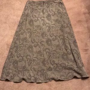 J.Jill black and grey skirt